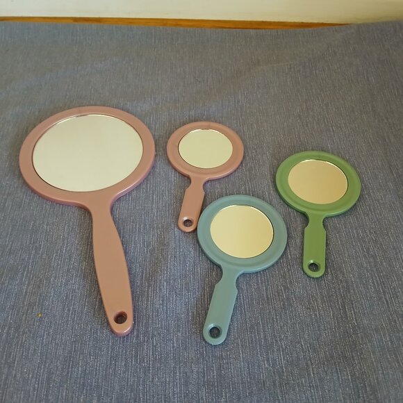 Handheld Makeup Mirror Vanity Hand Mirror set of 4 - Picture 1 of 2